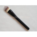 Escova de maquiagem de madeira Handle Custom Facial escova de maquiagem de Black Synthetic Foundation